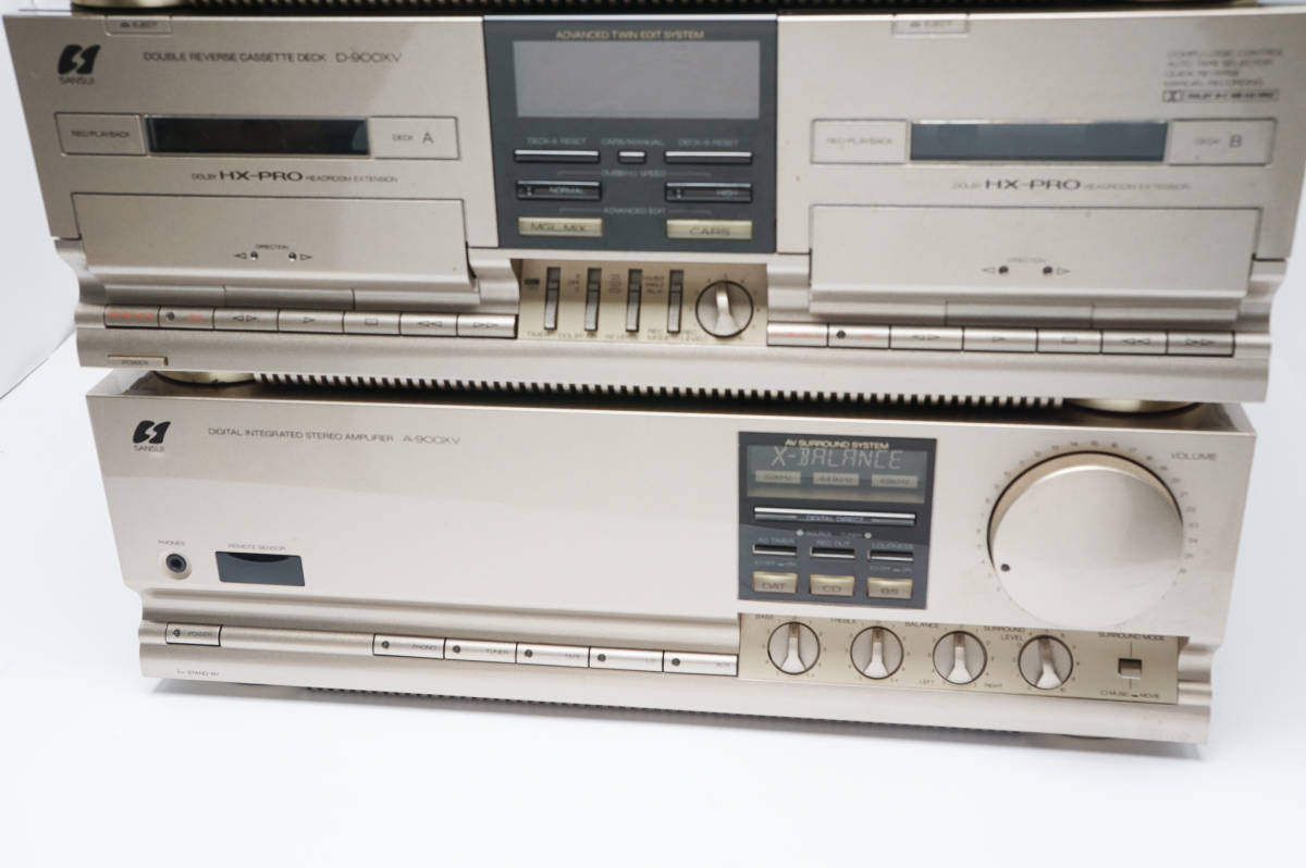 《ジャンク》サンスイ Sansui バブルコンポ BAR7 900XV セット A-900XV CD-900XV D-900XV G-900XV T-900XV 9