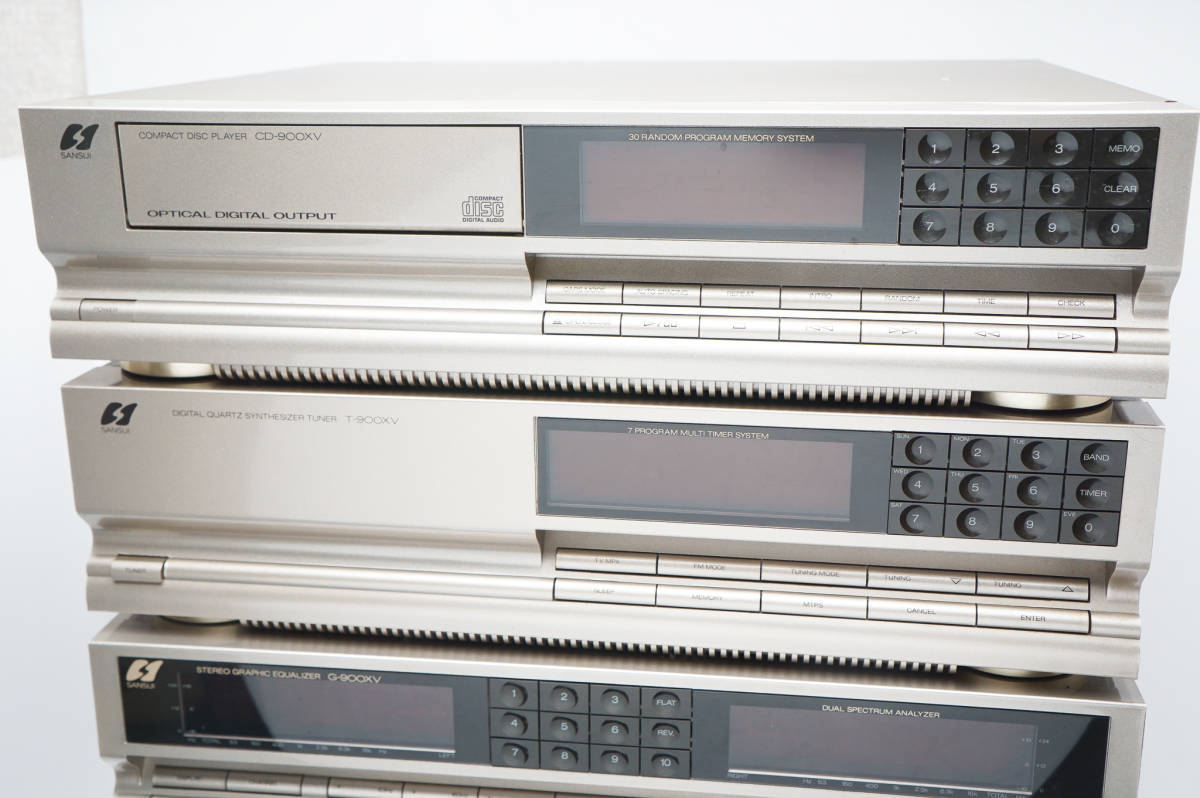 《ジャンク》サンスイ Sansui バブルコンポ BAR7 900XV セット A-900XV CD-900XV D-900XV G-900XV T-900XV 7