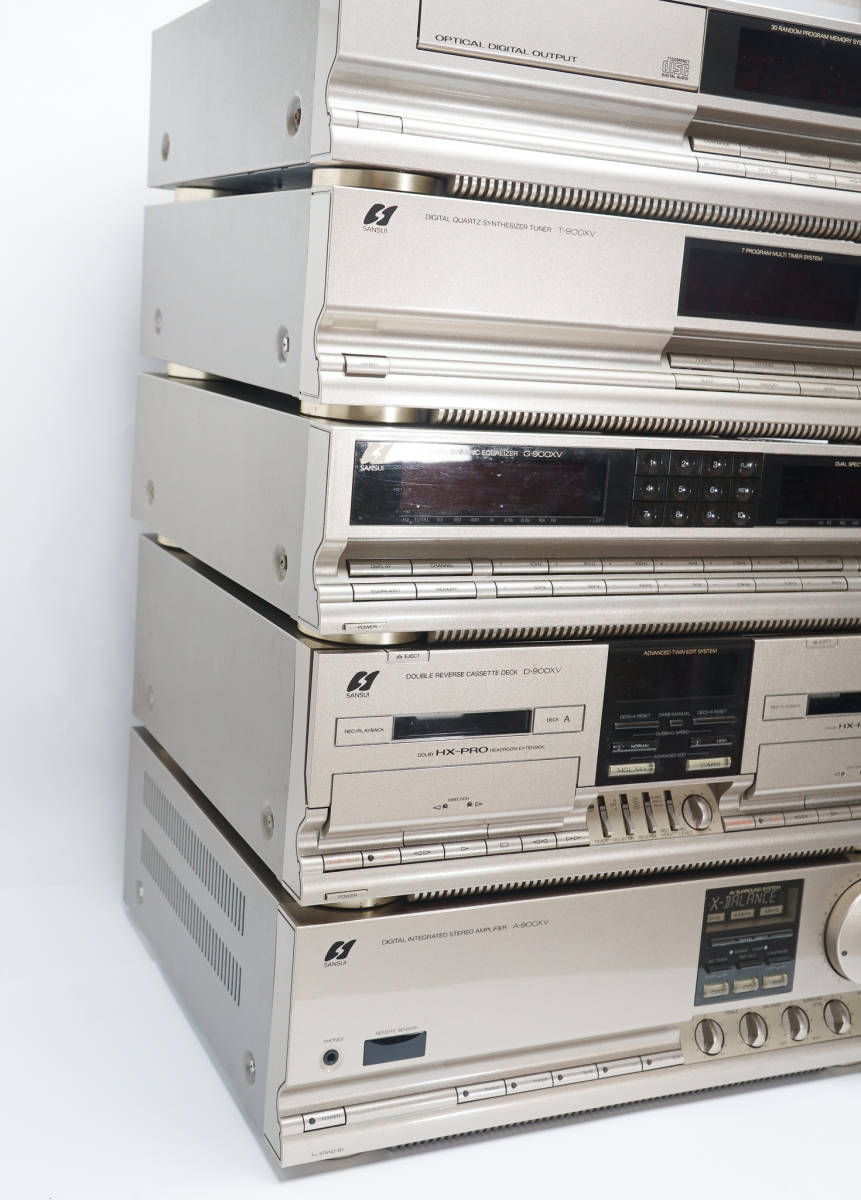 《ジャンク》サンスイ Sansui バブルコンポ BAR7 900XV セット A-900XV CD-900XV D-900XV G-900XV T-900XV 5