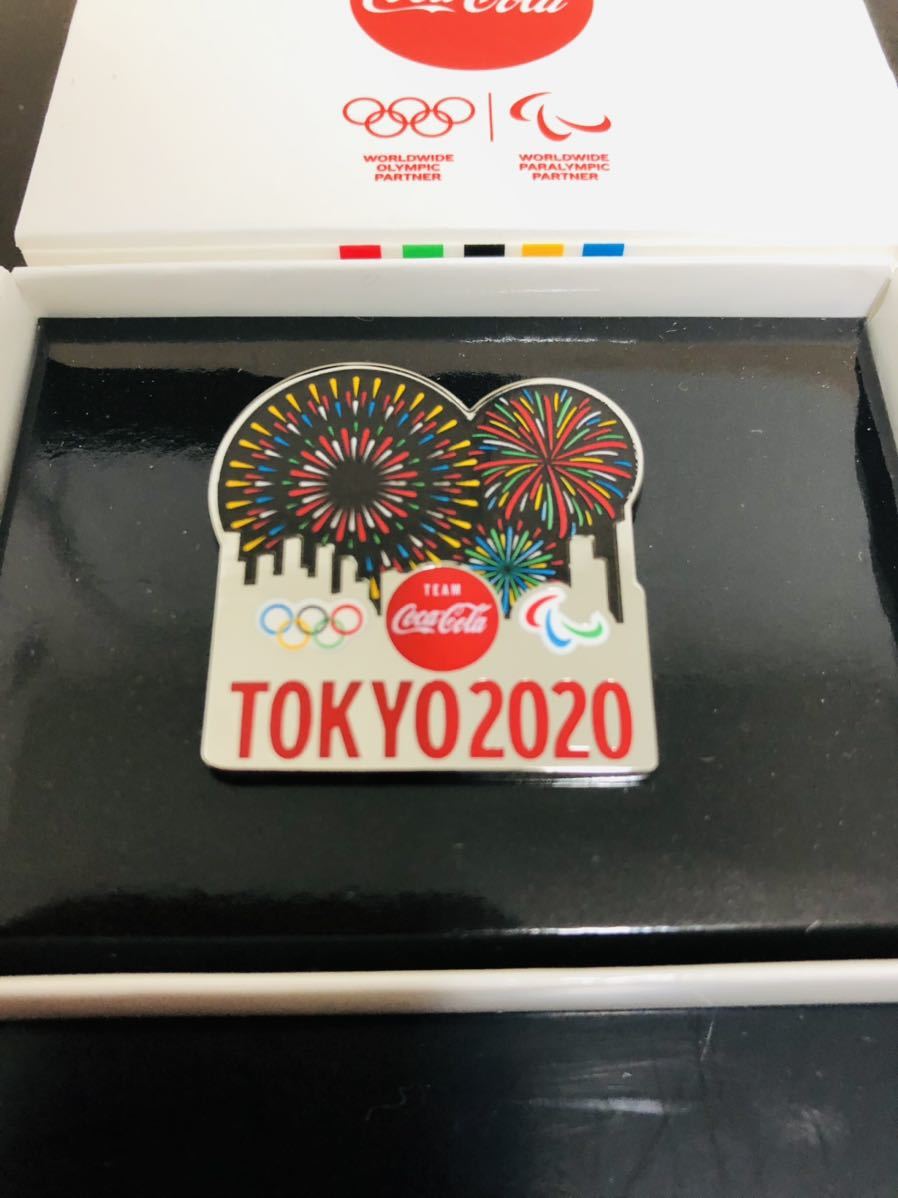 東京オリンピック2020 コカコーラ 記念ピンバッジ ピンズ 花火 Coke on 非売品