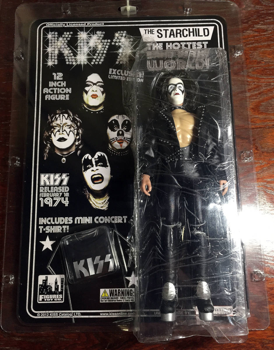 KISS ／ キッス レトロ 12インチフィギュアシリーズ2 ザ・スターチャイルド（バンディッツ・マスク版） ポール・スタンレー 新品未開封_画像1