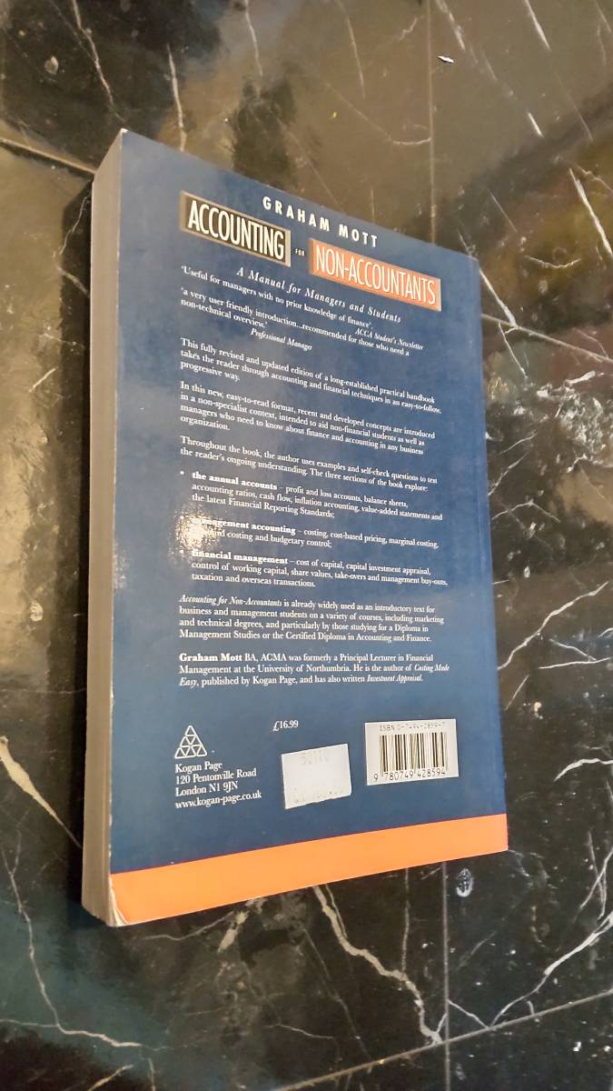 英語 初心者向け 会計学 ACCOUNTING FOR NON-ACCOUNT GRAHAM MOTT 洋書 財務会計 アカウンティング - 財務、会計 英語 初心者向け 会計学 ACCOUNTING FOR NON-ACCOUNT GRAHAM MOTT 洋書 財務会計 アカウンティング - 財務、会計