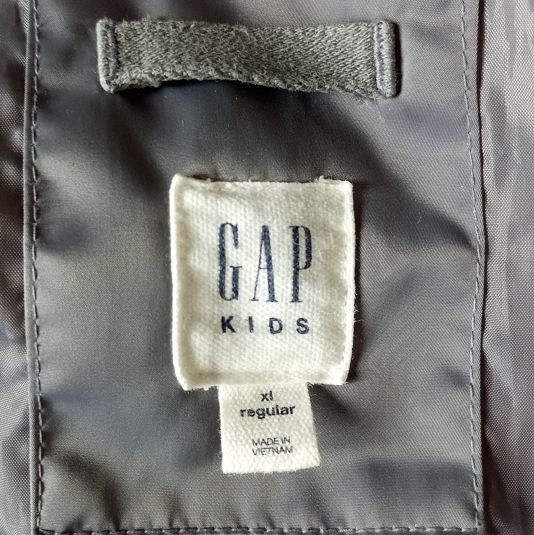 GAP ギャップ 150 XS MA-1 タイプ アウター ナイロン ジャケット ウィンター ジップアップ ダウン 無地 レディース キッズ 秋 冬 美品