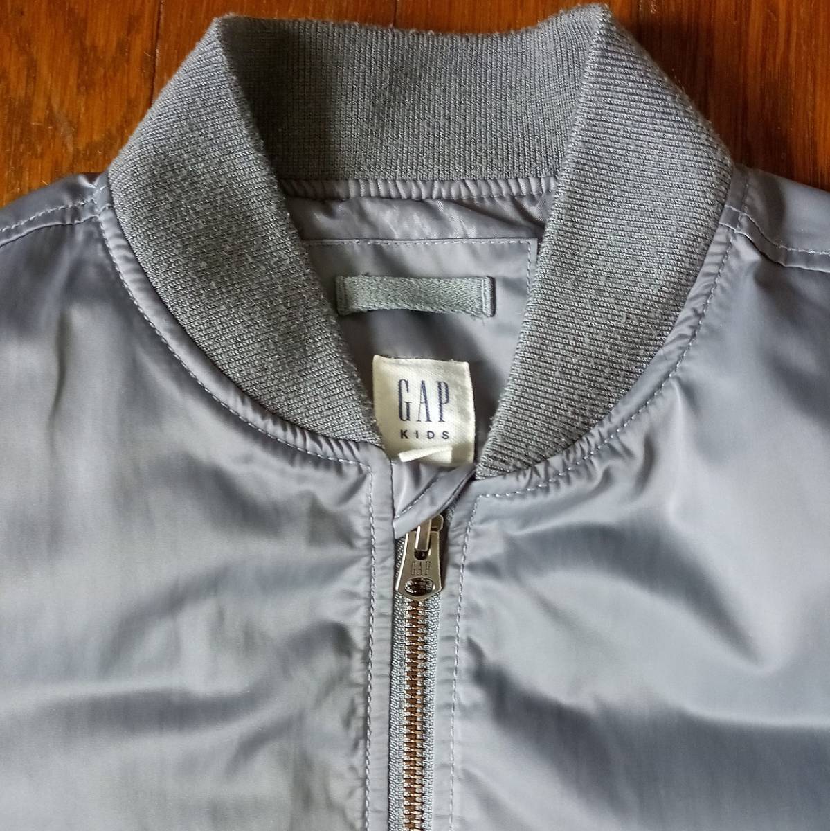 GAP ギャップ 150 XS MA-1 タイプ アウター ナイロン ジャケット ウィンター ジップアップ ダウン 無地 レディース キッズ 秋 冬 美品