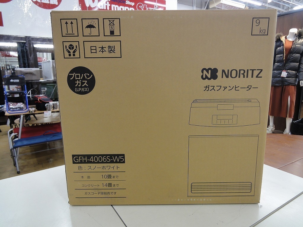 値頃 NORITZ ノーリツ 【未使用】 ノーリツ GFH-4006S-W5 プロパンガス用 ガスファンヒーター - ガスファンヒーター