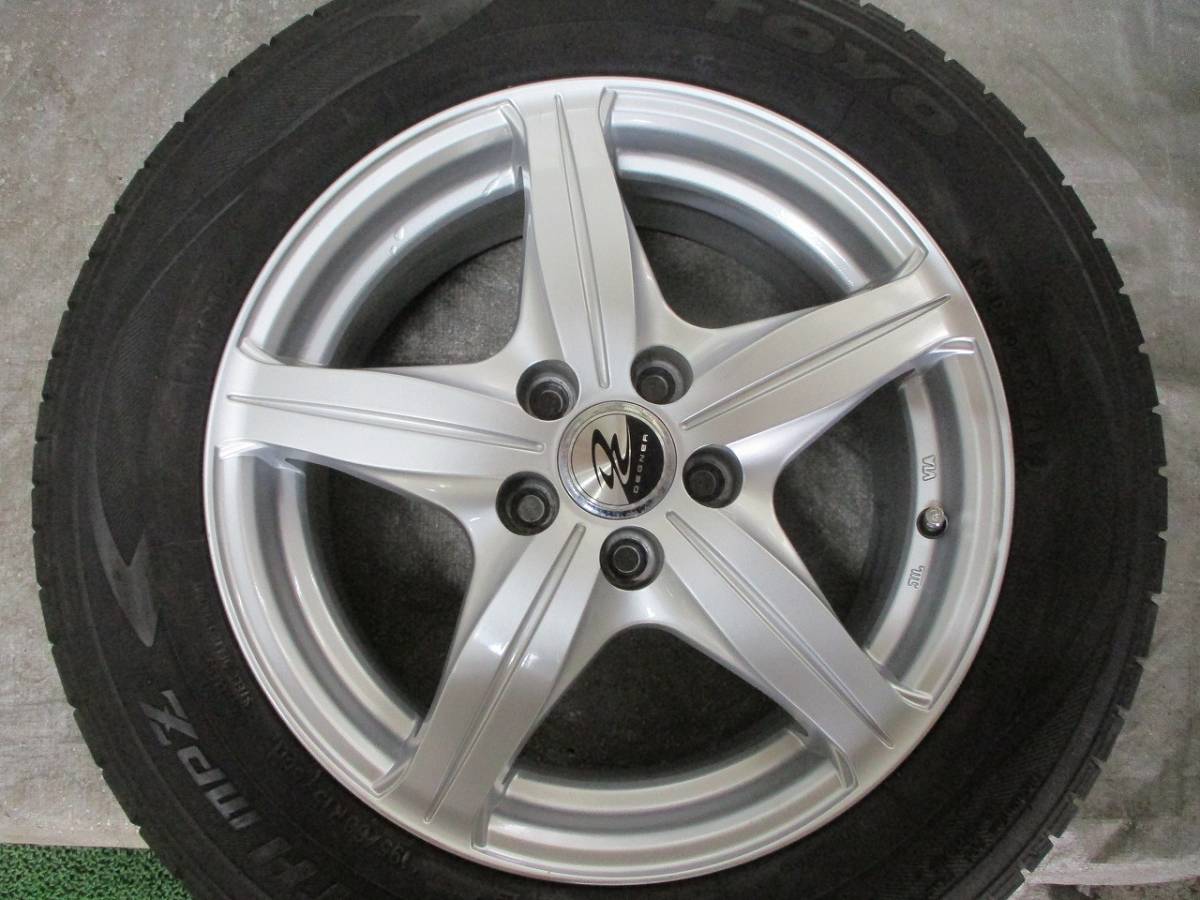 ☆9分山☆19年製☆ トーヨーTRANPATH mpz 195/60R15 社外ホイール 15