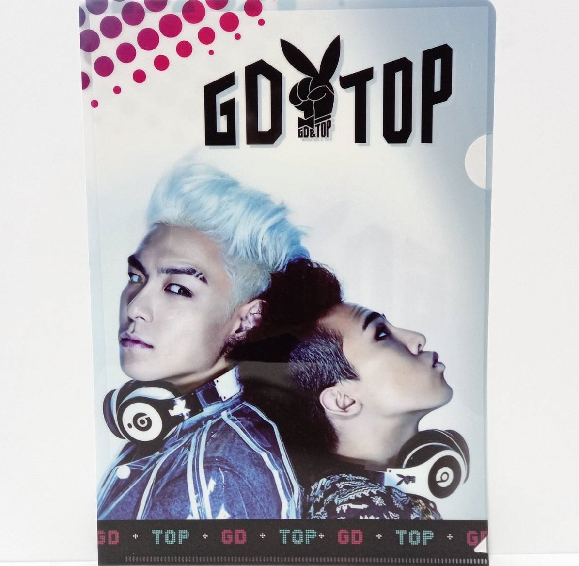 即決★クリアファイル★BIGBANG　GD＆TOP　K-POP　韓国　BIG BANG　G-DRAGON　ジヨン　タプ_※表面