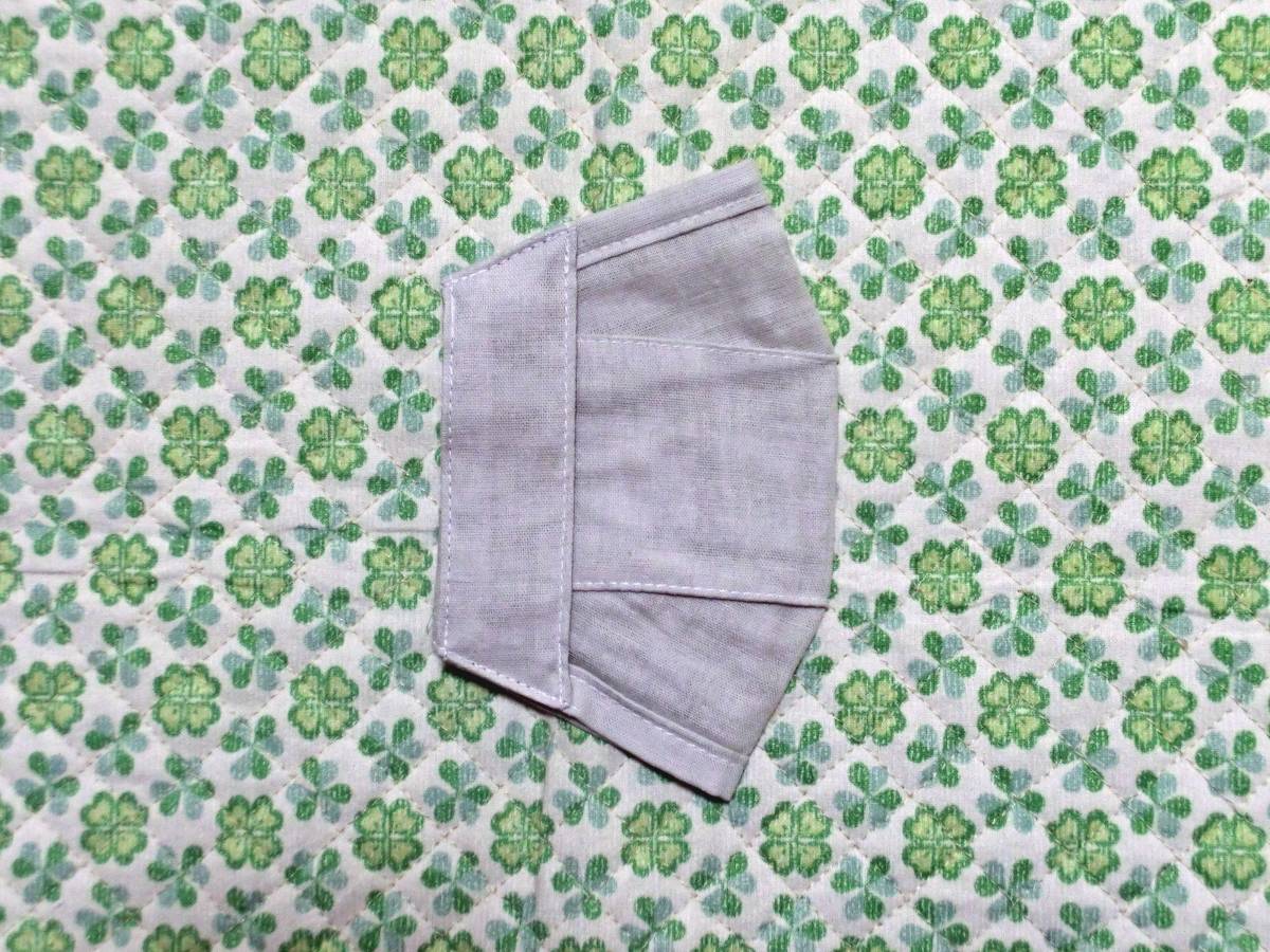 *① light gray * double gauze non-woven mask cover *L size *2WAY* pastel series * one sheets tailoring *