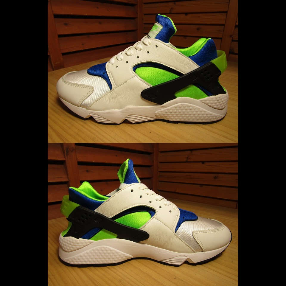 Y送料無料△054超美品【NIKE ナイキ】箱 タグ付 DD1068-100 AIR HUARACHE ハラチ scream green SIZE US 10.5 _画像7