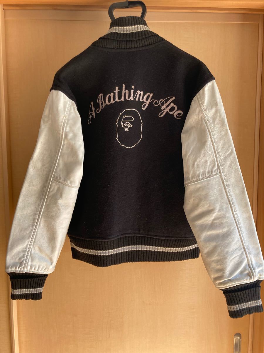 A BATHING APE×POSTコラボ スタジアムジャンパー L|Yahoo A BATHING APE×POSTコラボ スタジアムジャンパー L|Yahoo