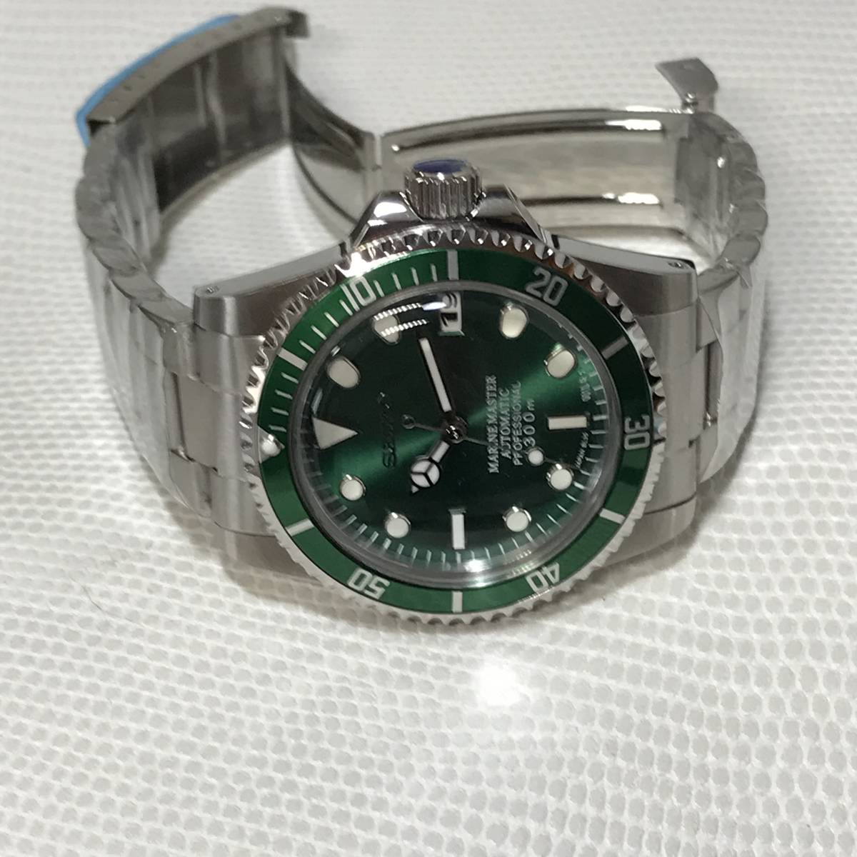 SEIKO MOD NH35ハルクモデル グリーンサブ アルミベゼル SEIKO MOD NH35ハルクモデル グリーンサブ アルミベゼル