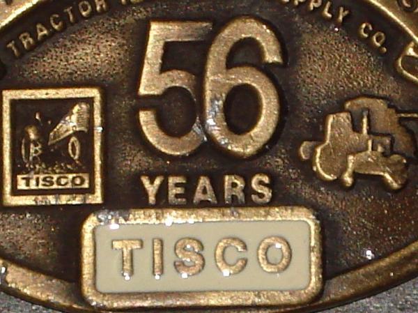 ベルト★バックル★Tisco All Makes Parts Tractor★ビンテージ★ベルトバックル★農業★トラクター★56周年★USA アクセサリー_画像2