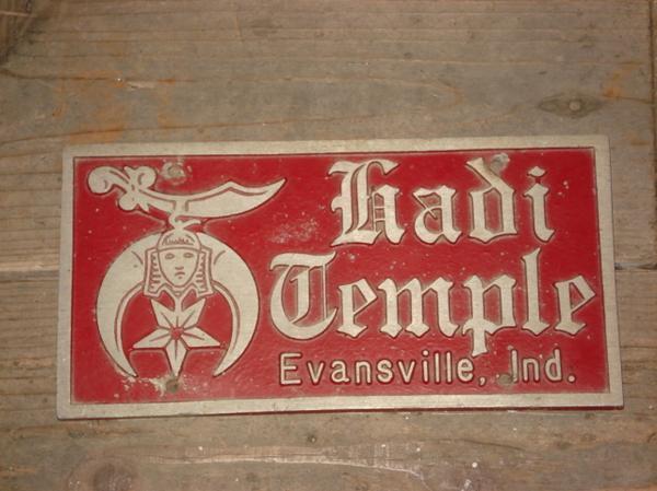 50\'S* Freemason * plate *shu line * ornament * red * Vintage * secret society *shu liner * wall deco * wall decoration *USA miscellaneous goods 