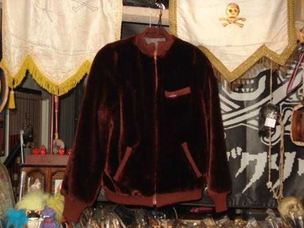 80'S☆Jordache☆フェイクファー☆ジャケット☆焦げ茶☆S☆ボア