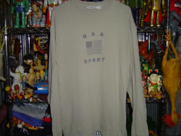 一撃落札★古着★U.S.A.SPORT★ロンT★M★★★ビンテージ★USA★アメリカ★長袖★Tシャツ_画像1