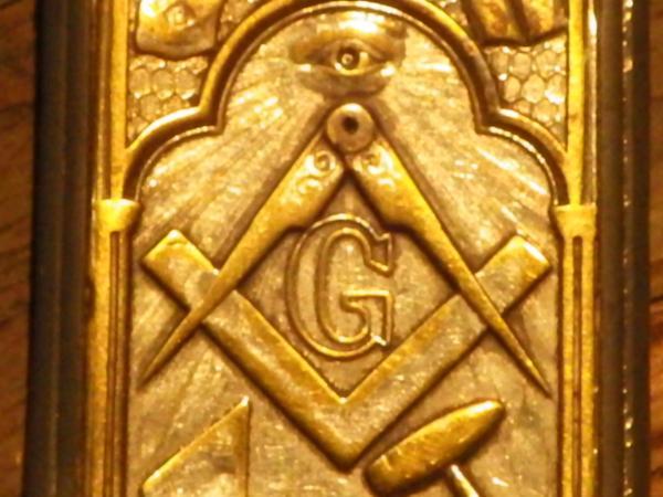  antique * Freemason * Match case * Match inserting * Vintage * lighter * secret society * pill case low Match USA miscellaneous goods collection 