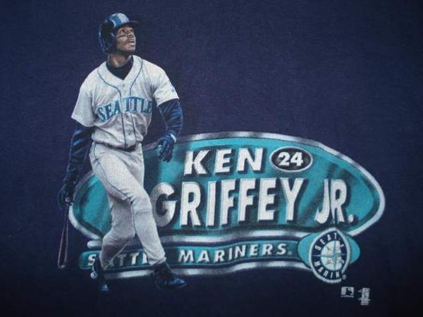 一撃落札★古着★Ken Griffey, Jr. ★Tシャツ★黄色★T-40★M★ちびT★★アメリカ★ビンテージ★USA★野球_画像2