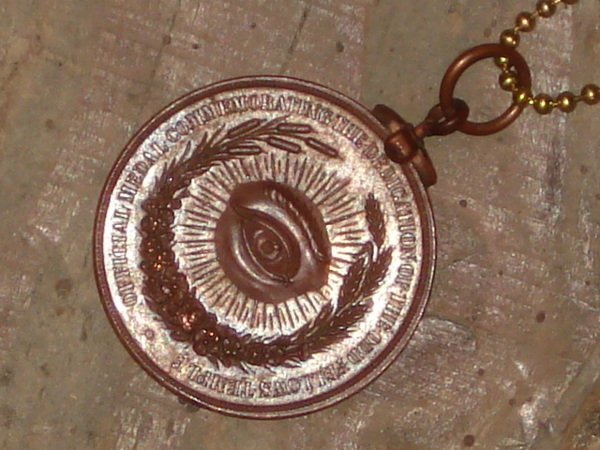 1895\'S*odo Fellows * pendant * antique * key holder *IOOF*FLT* secret society * Vintage * Freemason Pro bidet ns. eyes 