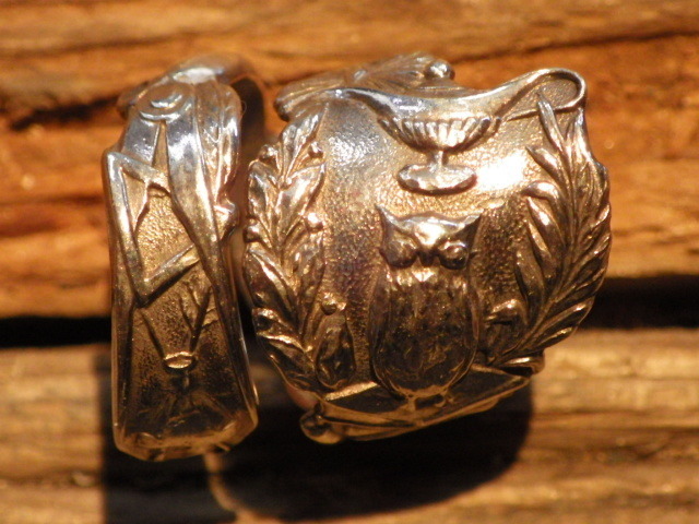 Одна успешная ставка ★ Vintage ★ Owl ★ Spoon Ring ★ 14 ★ 54,5 мм ★ Кольцо ★ Серебро ★ Кольцо ★ Сова ★ Фрима ★ Lucky ★ Интеллект ★ Академия ★ Академия