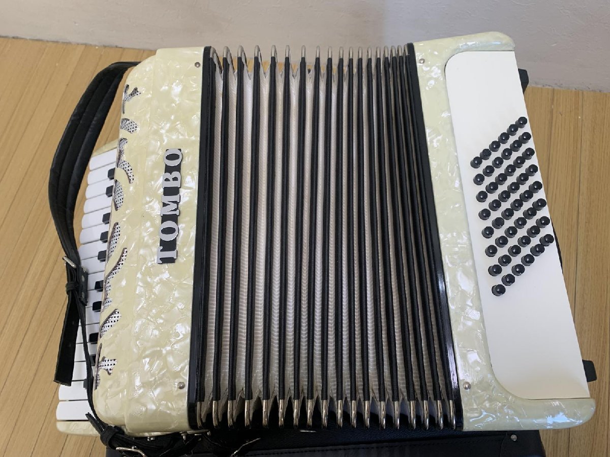 美品☆TOMBOトンボ 26鍵48 べース アコーディオン J261 美品☆TOMBOトンボ 26鍵48 べース アコーディオン J261