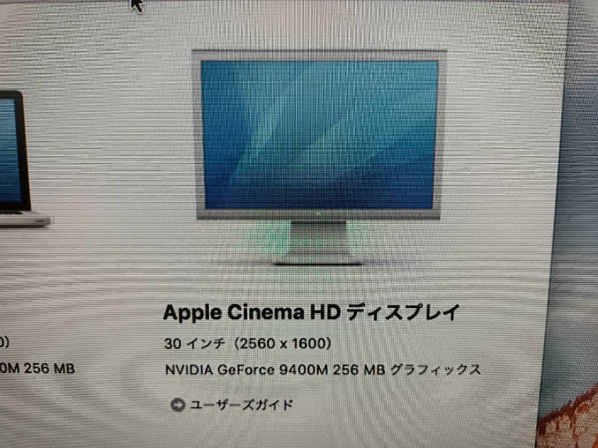 Apple Cinema HD Display 30インチ ワイドディスプレイ モニター A1083 動作品_画像7