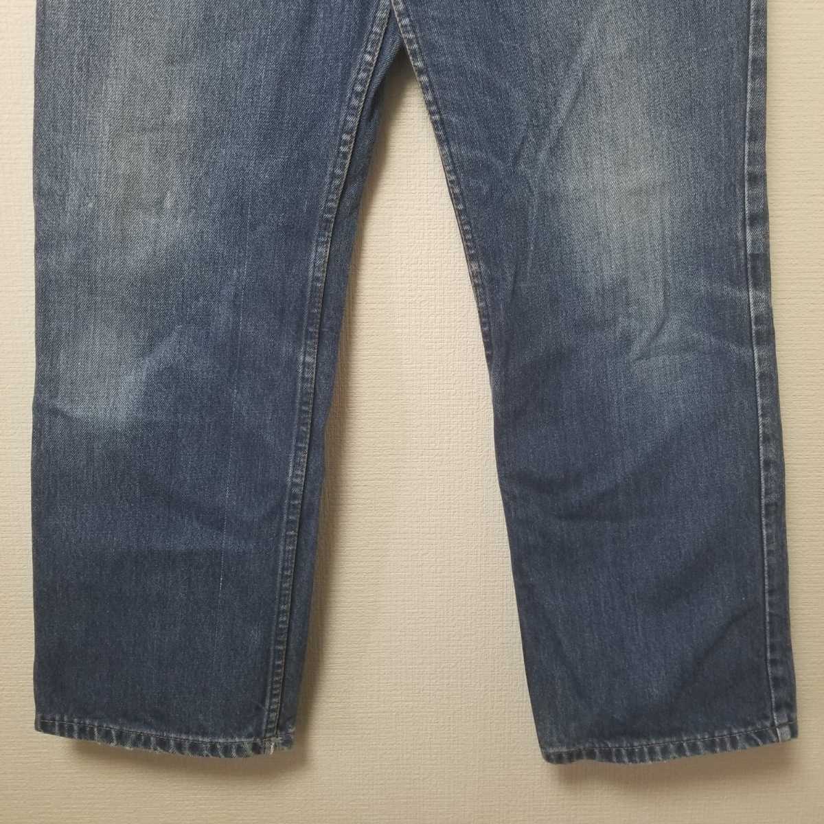 Levis リーバイス W32 505-02 1982年6月製造 80s 香港製 インディゴ デニム ジーンズ パンツ ジーパン タイトストレート 04A2102mel_画像6