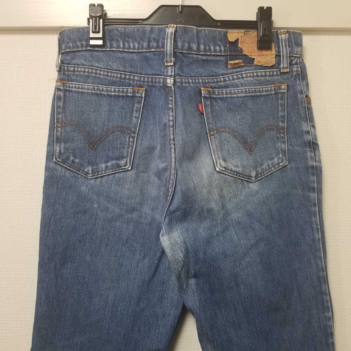 Levis リーバイス W32 505-02 1982年6月製造 80s 香港製 インディゴ デニム ジーンズ パンツ ジーパン タイトストレート 04A2102mel_画像3