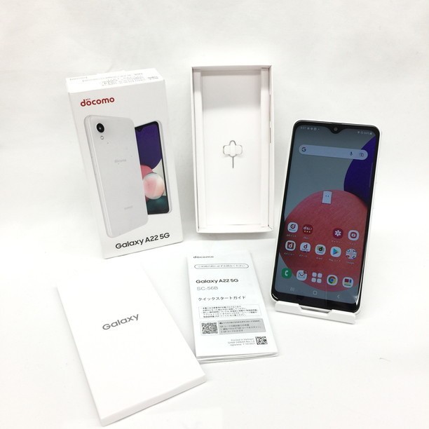 1428188】ドコモ Galaxy A22 5G SC-56B ホワイト 64GB 通電確認済み 箱 ...
