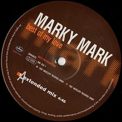 【□12】Marky Mark/Best Of My Love/12''/Fabian Cooke/The Funky Bunch/'90s Party Hip Hop/The Emotions/Mark Wahlberg_画像2