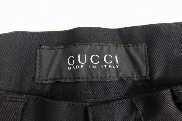 未使用 新品 Gucci グッチ ブッシュパンツ カーゴパンツ 黒 サイズ48