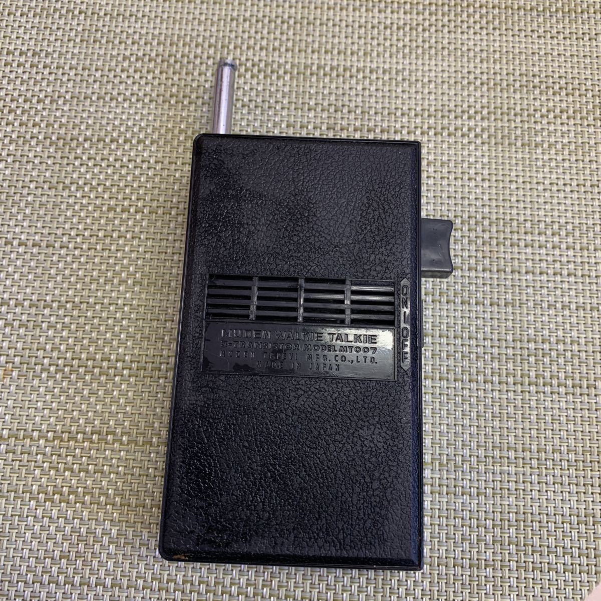 【中古品】長期保管 MUDEN 3 transistor model 007 MT007 ムデン トランシーバー 007モデル 動作未確認_画像6