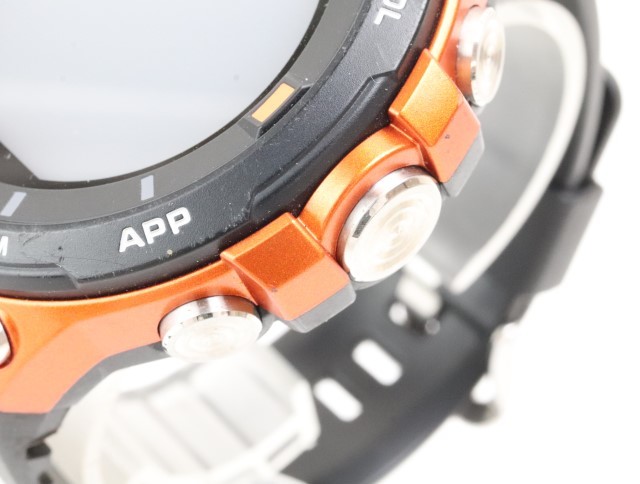 値頃 B551 カシオ WSD-F20 スマートウォッチ 腕時計 美品 GPS アウトドア アンドロイドウェアー 純正ベルト
