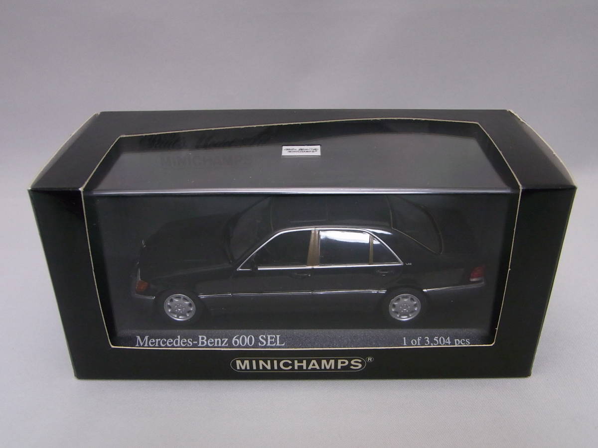 ★超貴重!★Mercedes-Benz 600SEL 1991 Black met. 1/43【W140 メルセデスベンツ Sクラス】★検:300SE/500SE/500SEL/500E/S600/AMG BRABUS_画像10