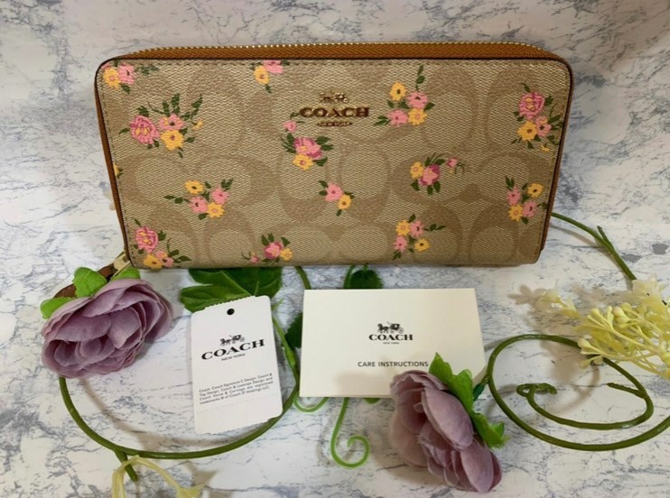 COACH コーチ 長財布 ピンク 花柄 www.aeropuertoquito.com
