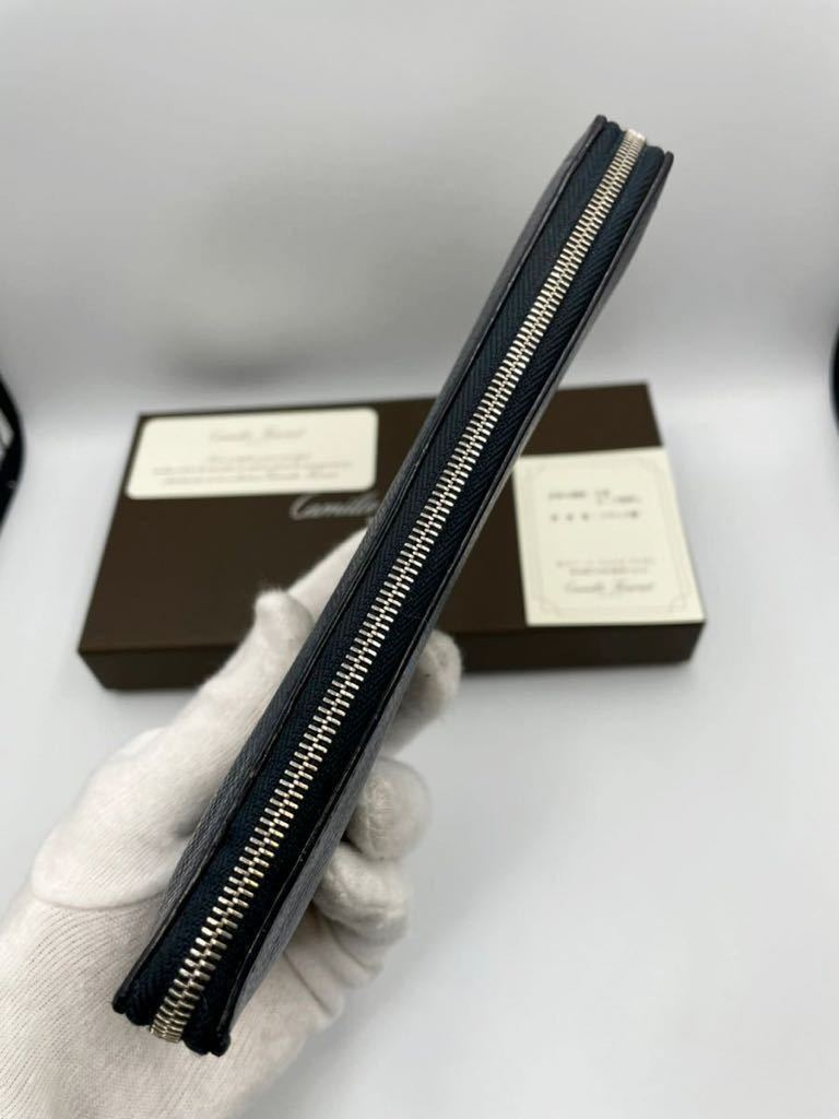 カミーユフォルネ ラウンドファスナー 長財布 小銭入れ付き マリーン