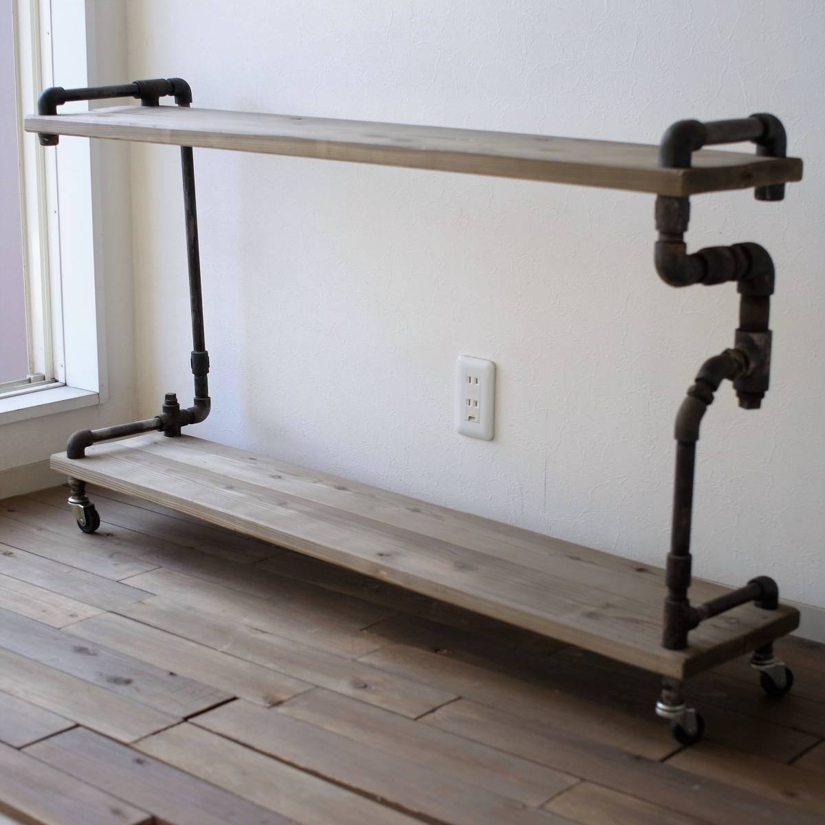 ヤフオク! - 【現品限り】vintage iron shelf 695 1200 300