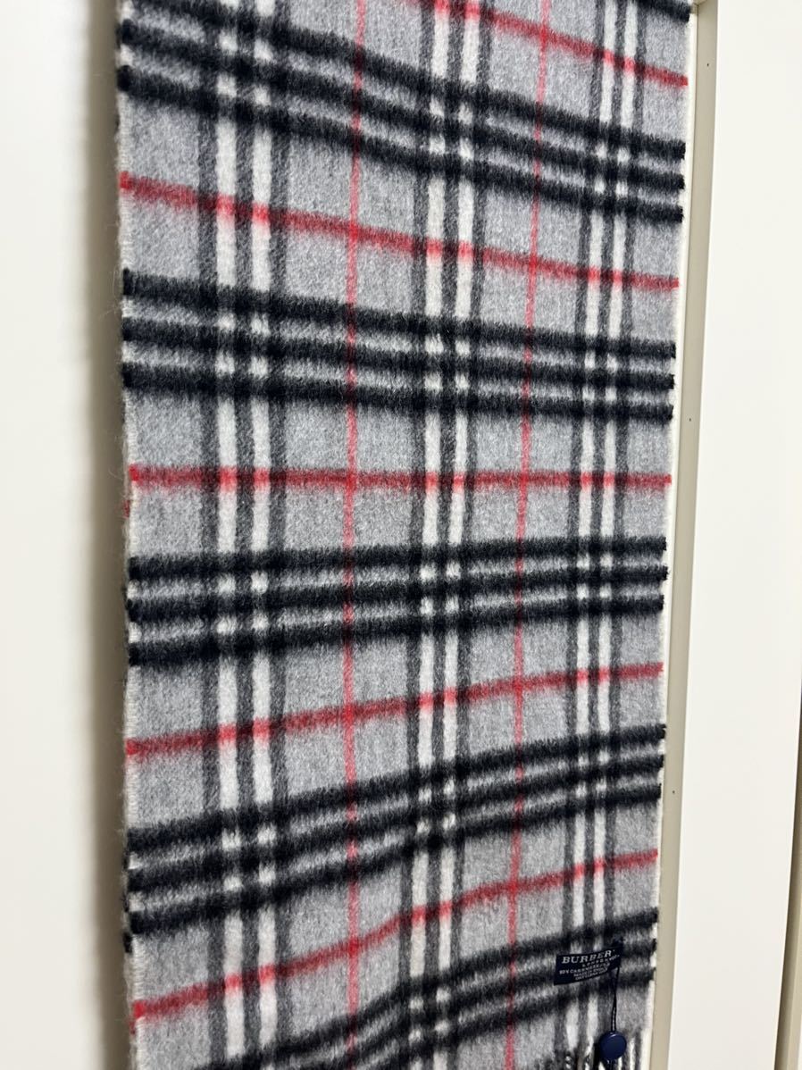 BURBERRY バーバリー マフラー カシミア50% ウール50% タグ付き未使用