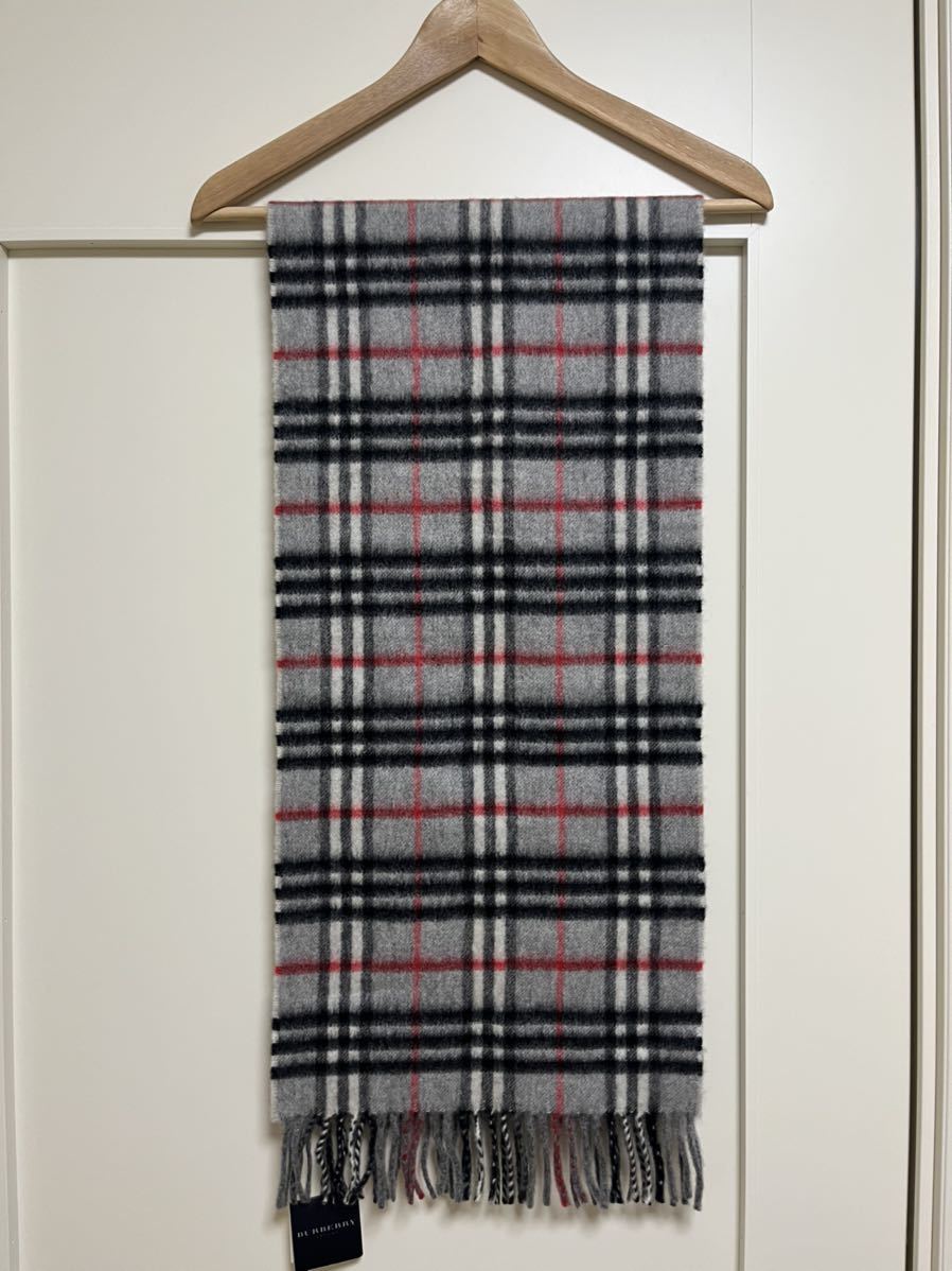 BURBERRY バーバリー マフラー カシミア50% ウール50% タグ付き未使用