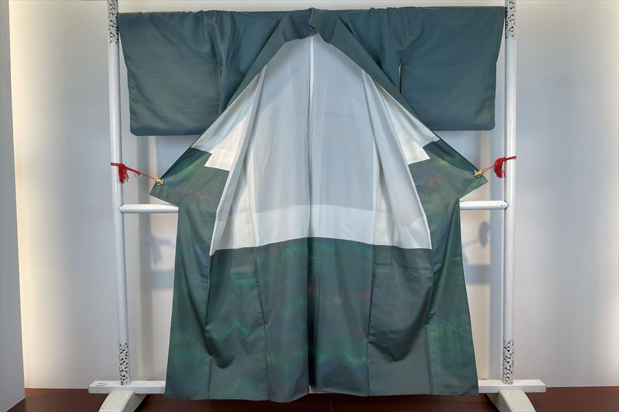 Detail barang ◎リサイクル着物 着物 能州紬 絲藝苑 すくい織 上島洋