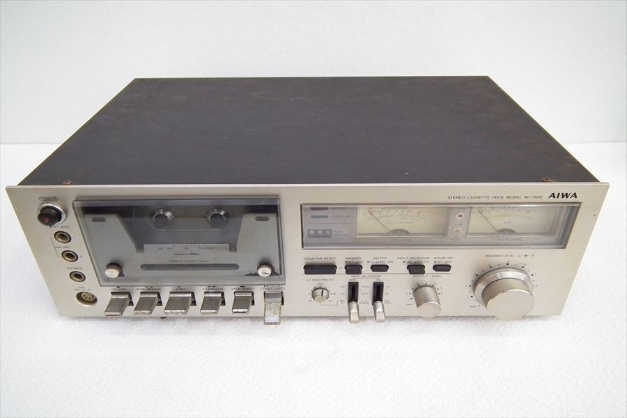 ☆ Aiwa アイワ AD-7500 カセットデッキ 中古 現状品 220107G4144 の