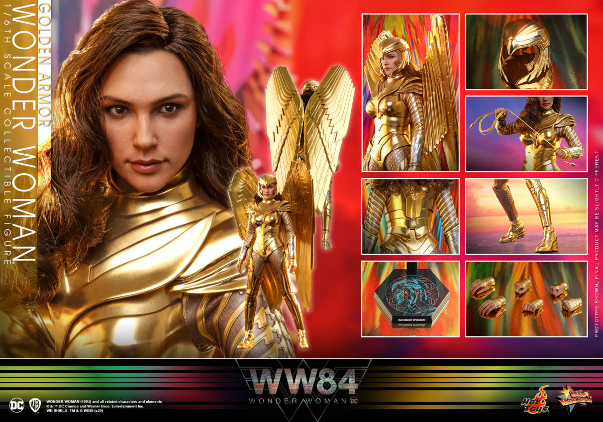 新品未開封 MMS577 ホットトイズ ワンダーウーマン１９８４（ゴールドアーマー版） １/６ フィギュア Wonder Woman (Gold Armor Version)