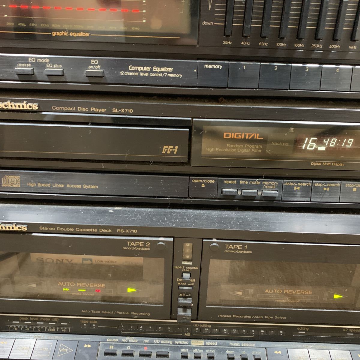 Technics テクニクス オーディオセット チューナーST-X710 アンプSU