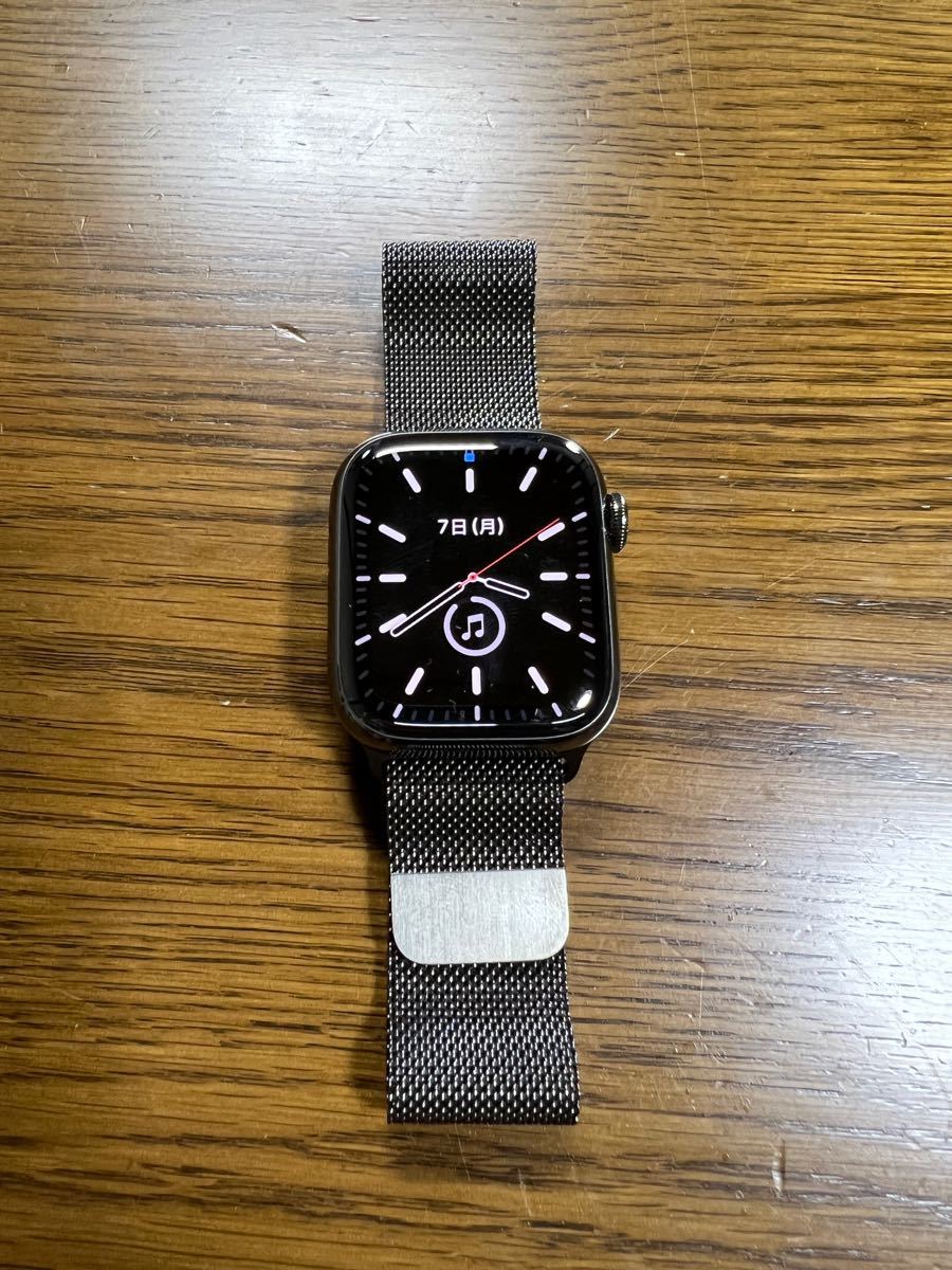Apple Watch series7 ステンレスグラファイト+ミラネーゼループ(41mm