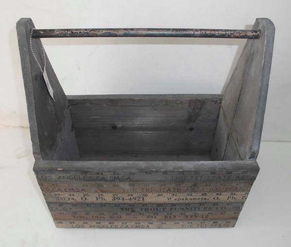 * 65490 wooden planter cover antique style W37xD22xH39.L Major repeated use planter planter cover case unused **