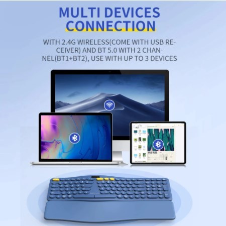 新品人気 ヤフオク! - 人間工学に基づいたワイヤレスキーボードBluetoo... 最新作新品
