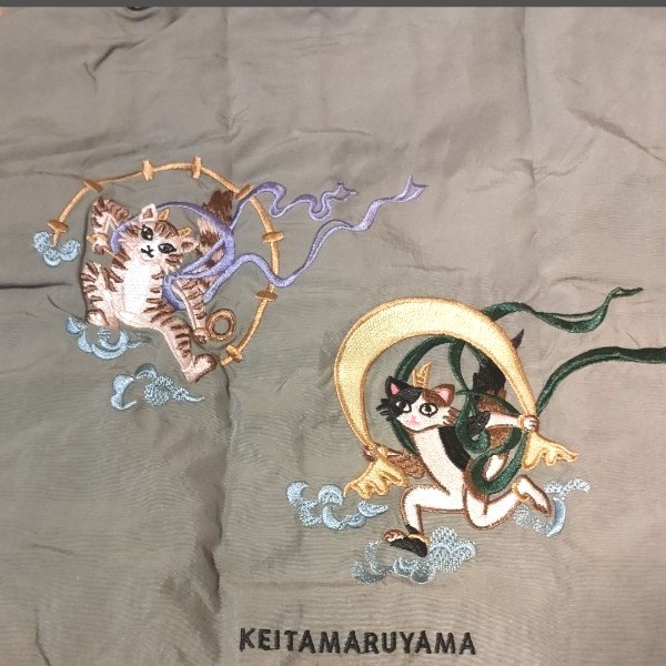 新品 ケイタマルヤマ BALL & CHAIN 猫風神雷神 エコバッグ 新品 ケイタマルヤマ BALL & CHAIN 猫風神雷神 エコバッグ