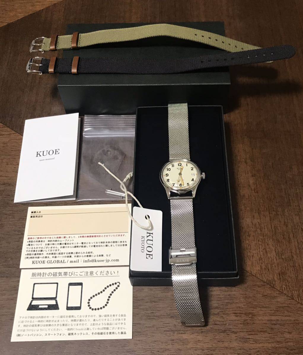 完品／価格見直し KUOE クオ 日本製 OLD SMITH 90-002 自動巻き腕時計 