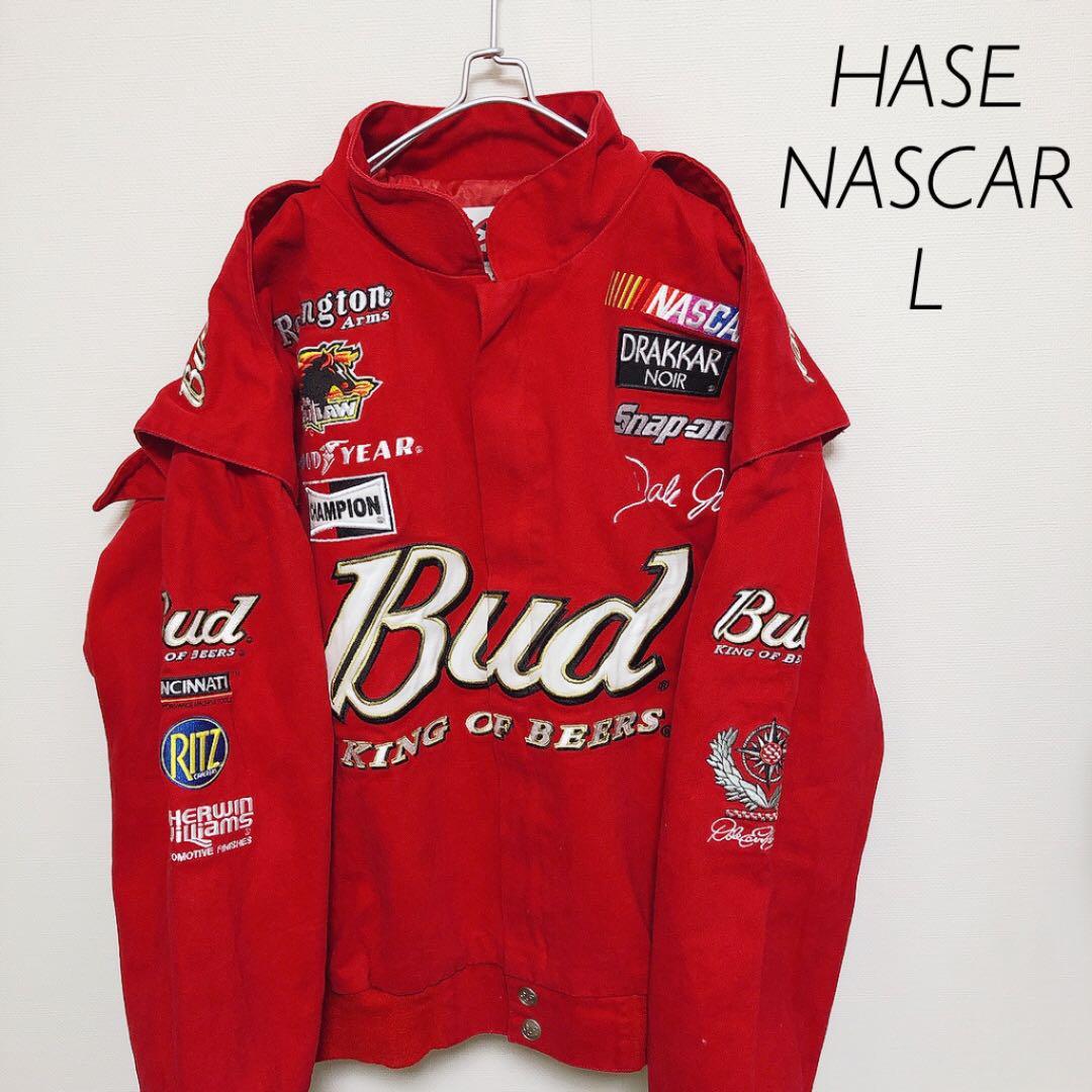 全面刺繍】レーシングジャケット バドワイザー Nascar hase