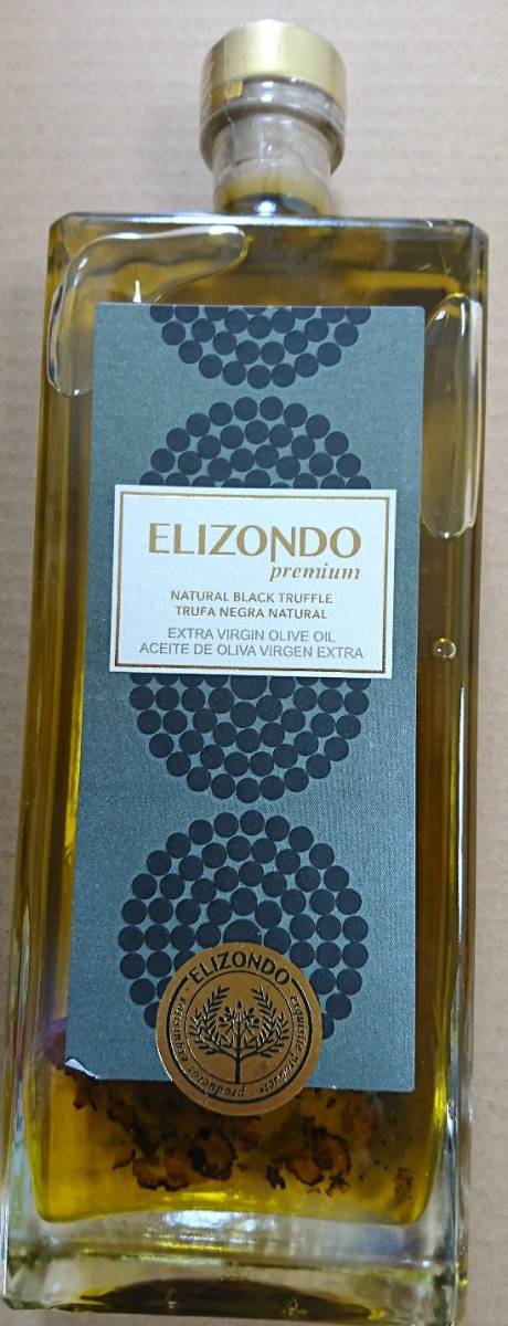 黒トリュフ 入り エクストラ バージン オリーブオイル 500mlX1本 ELIZONDO premium 在庫処分_画像1