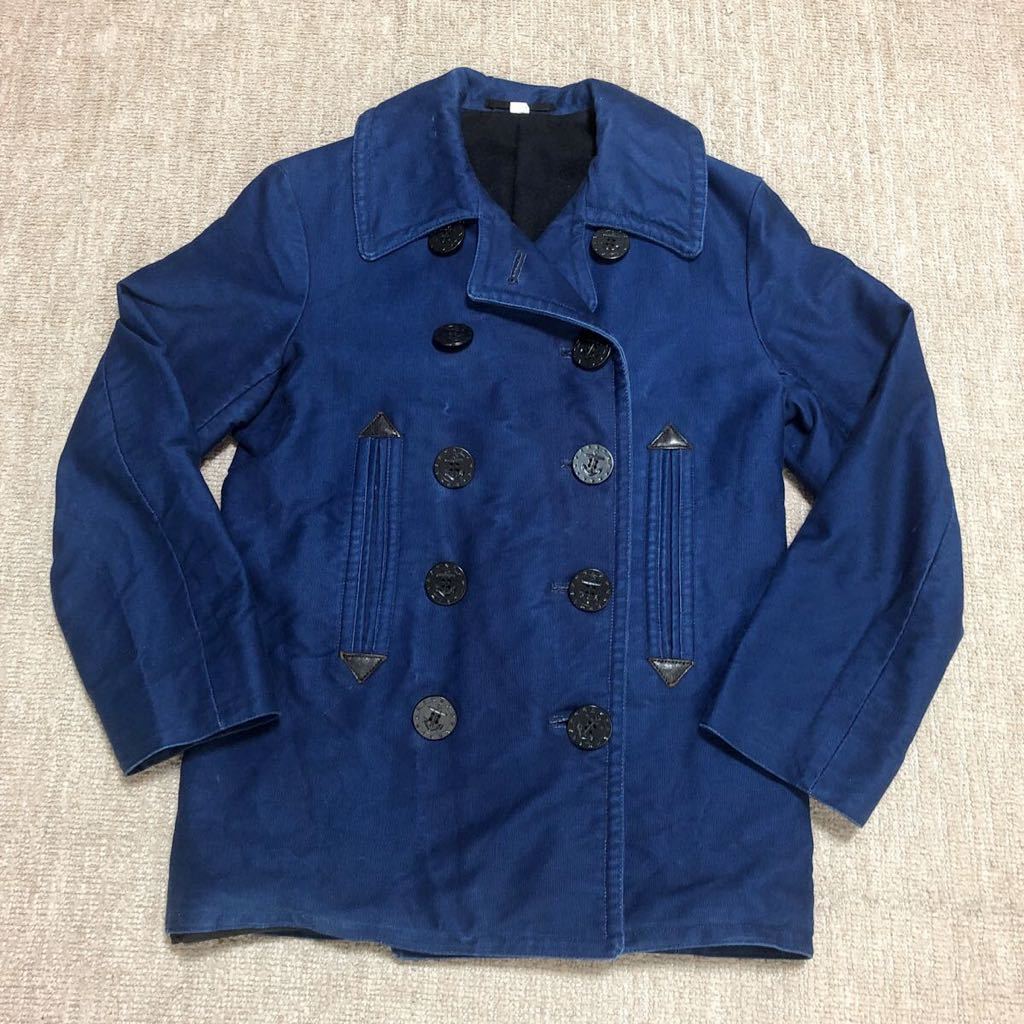 シュガーケーン×バズリクソンズ/インディゴPコート buzz rickson × sugar cane インディゴ Pコート 36